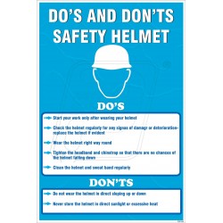 Do's and don't s safety helmet
