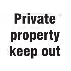 Private property keep out