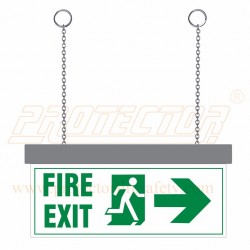 LED Fire Exit with arrow Sign