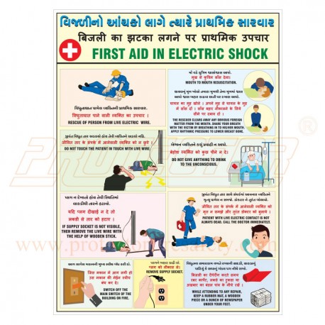 Electric Shock First Aid Chart