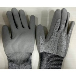 Hand gloves high cut resistance PU coated P513G