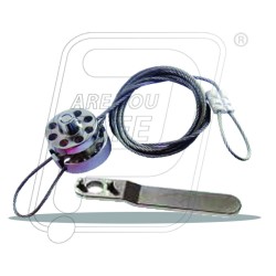 Flexible Metalic Cable Lockout with Tool