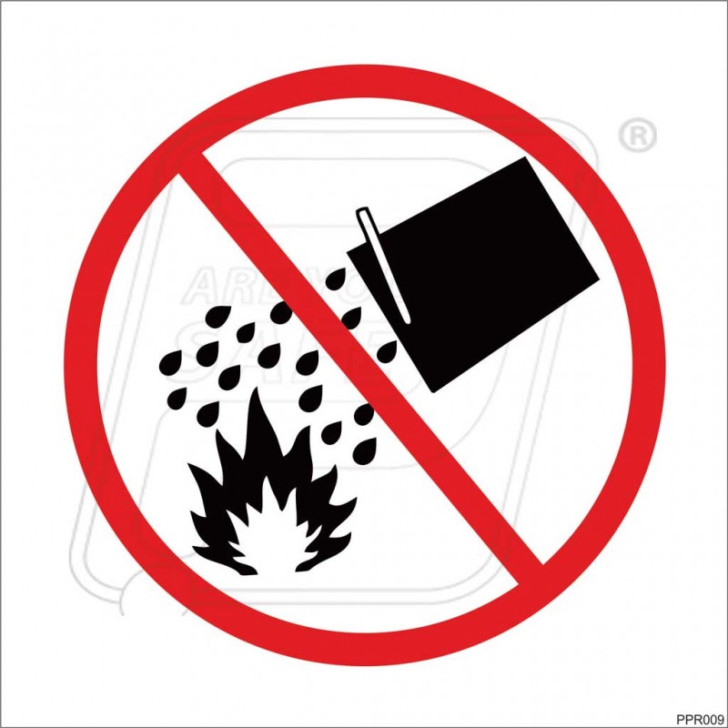 3M "Do Not Extinguish With Water" Safety Sign Decal 12-Inch" *NEW* 