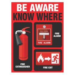 Be aware know where 
