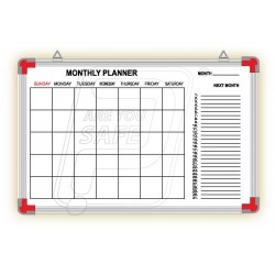 Monthly Planner Printed board 2' X 3'.